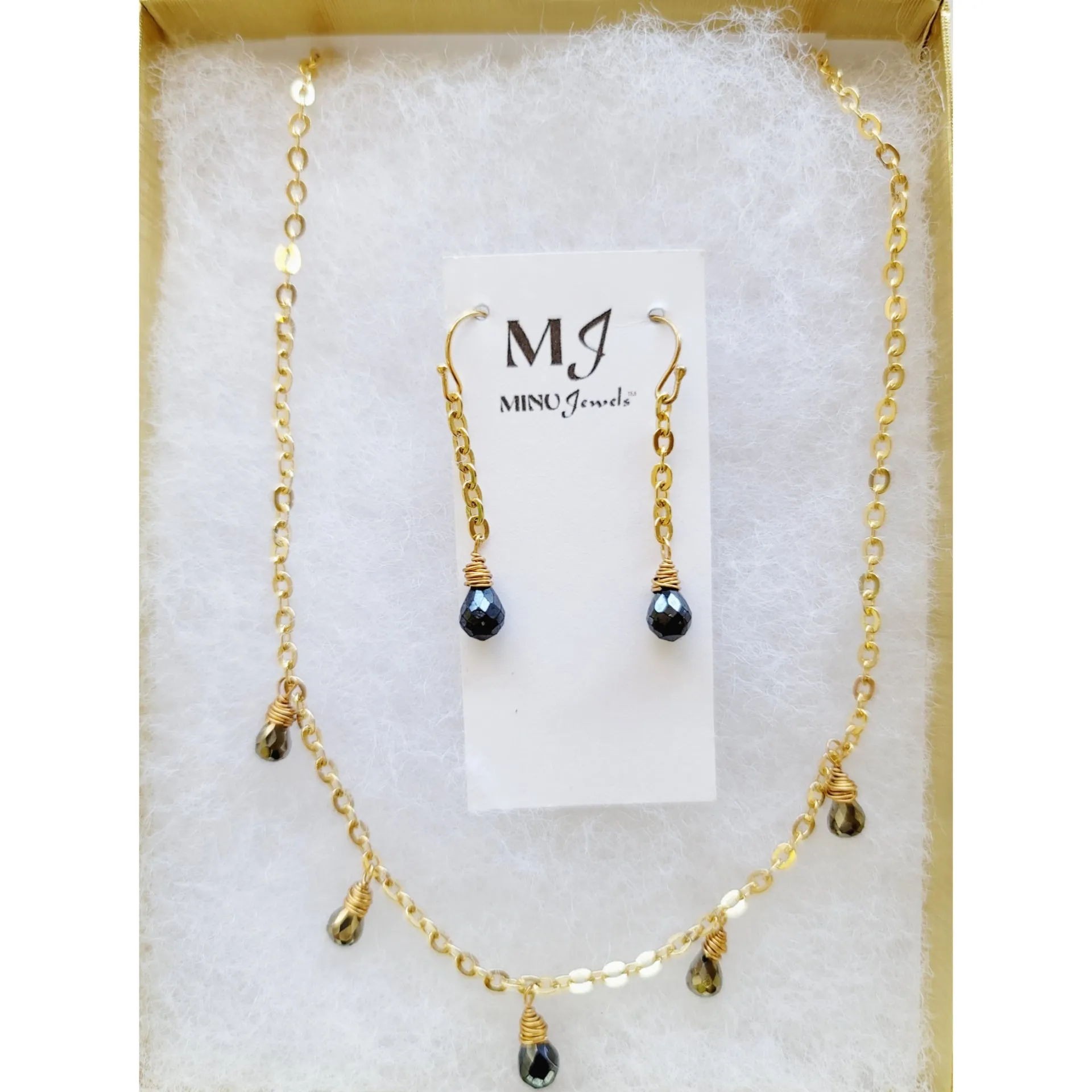 Blue Gold Spinel Gift Set