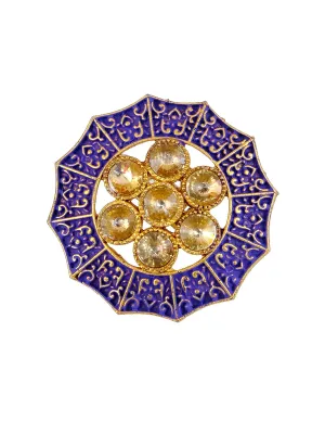 Blue Meenakari Party Wear Adjuatable Ring for Women