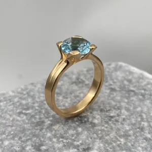 Blue Topaz Ring,Topaz Birthstone Ring,Bday Gifts for Women,Stone Ring,November Birthstone,Wedding Rings for Women,Engagement Ring