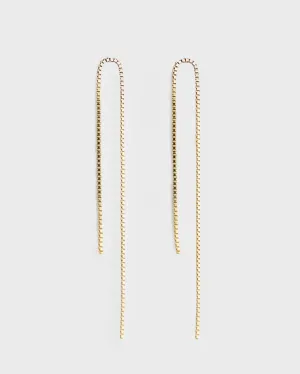 Box Chain U Earrings