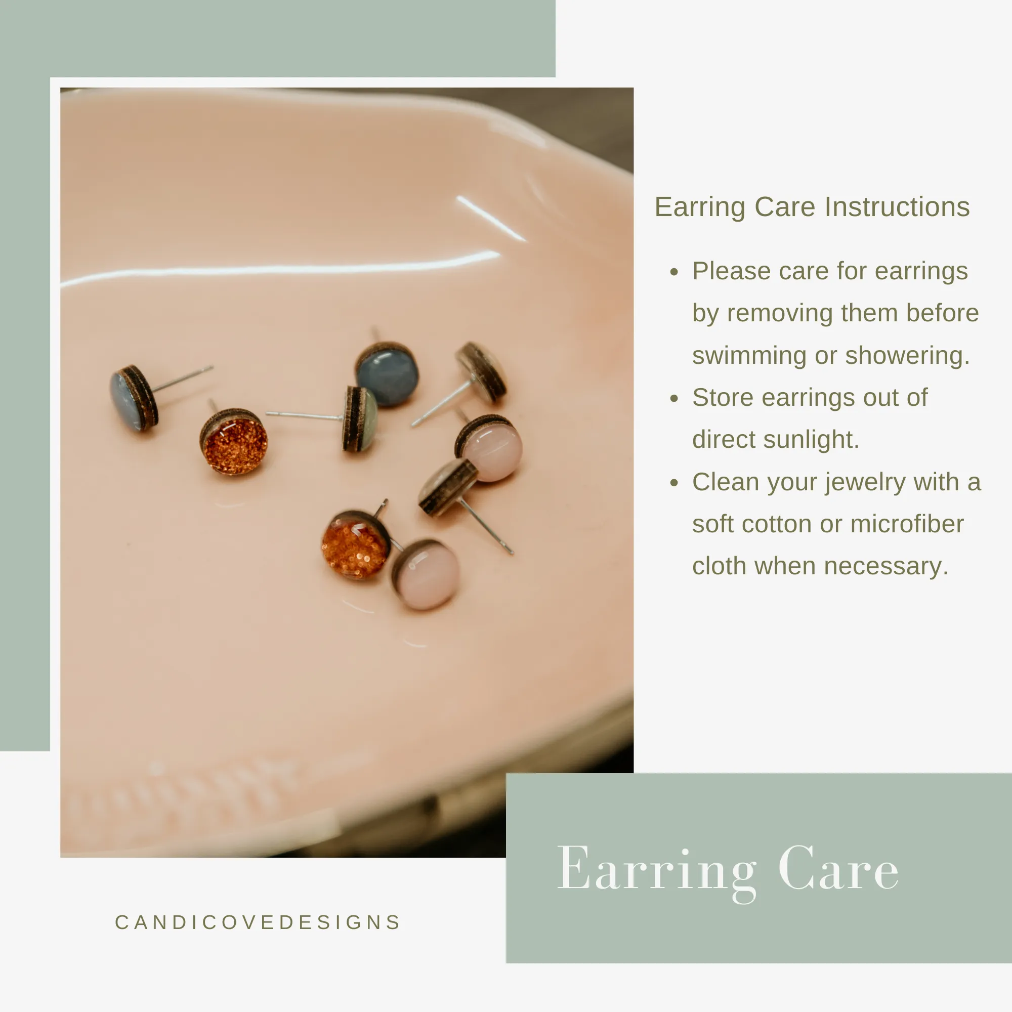 Bright Berry Shimmer Stud Earrings by Candi Cove Designs