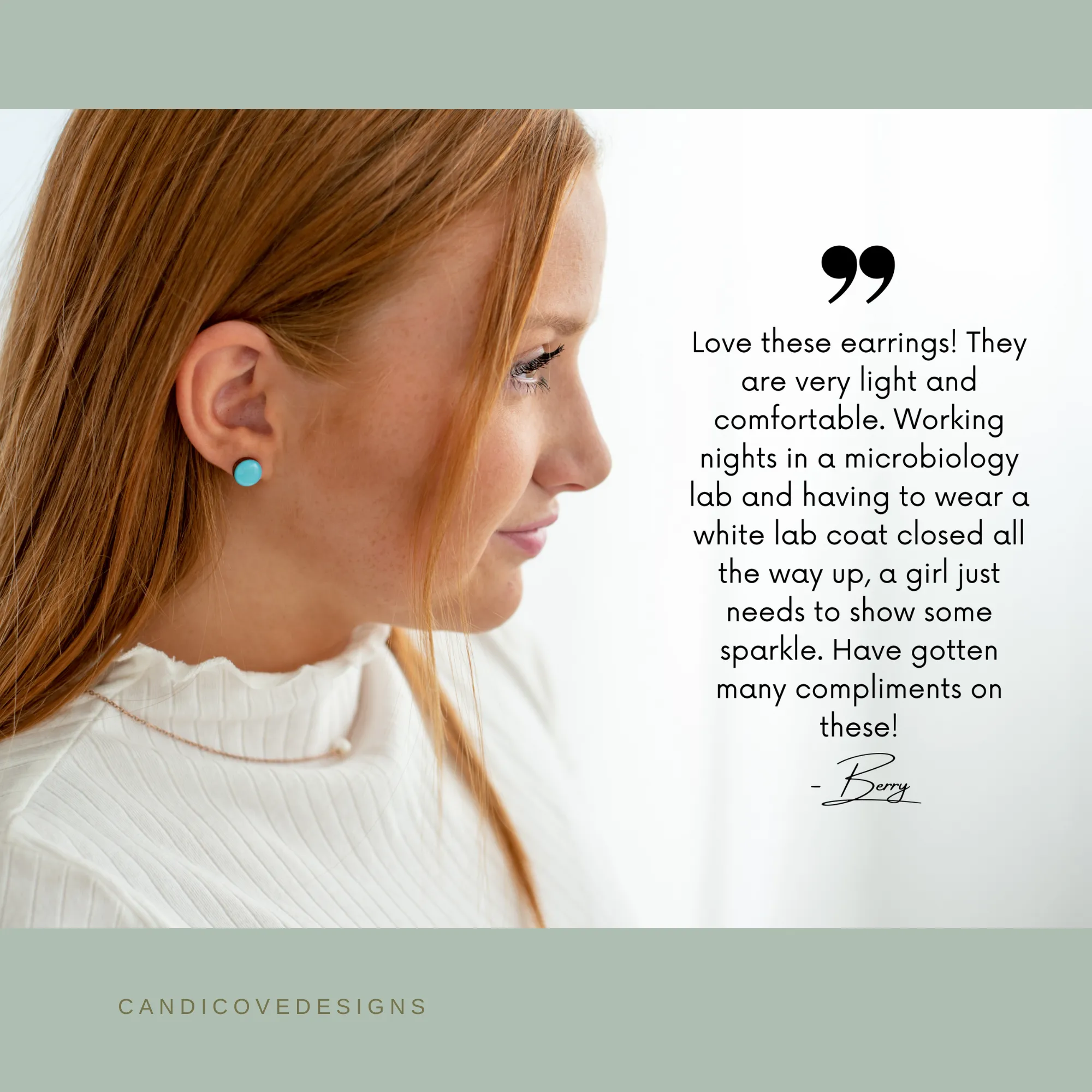 Bright Berry Shimmer Stud Earrings by Candi Cove Designs