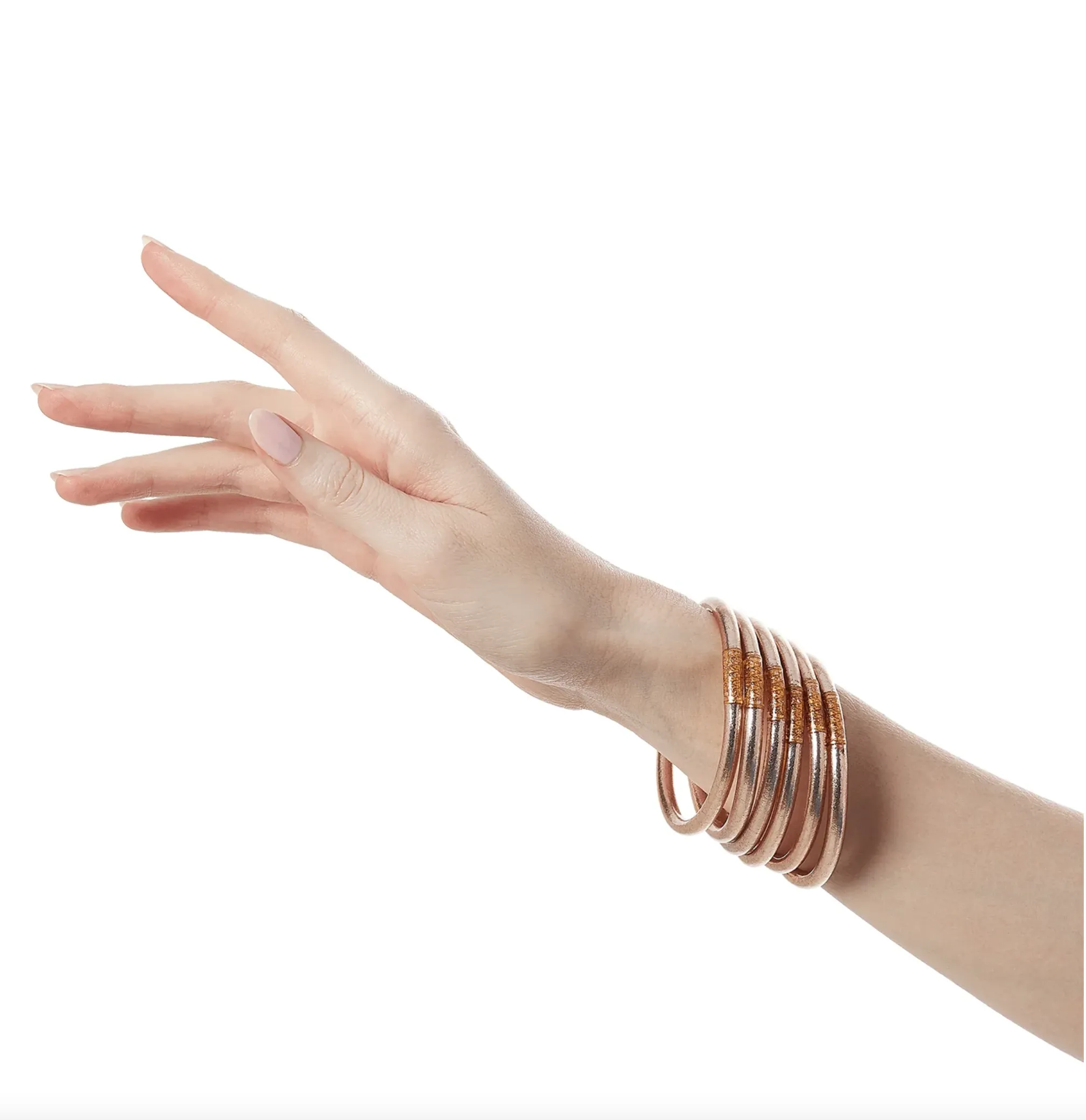 Budha Girl All Weather Bangles- Champagne