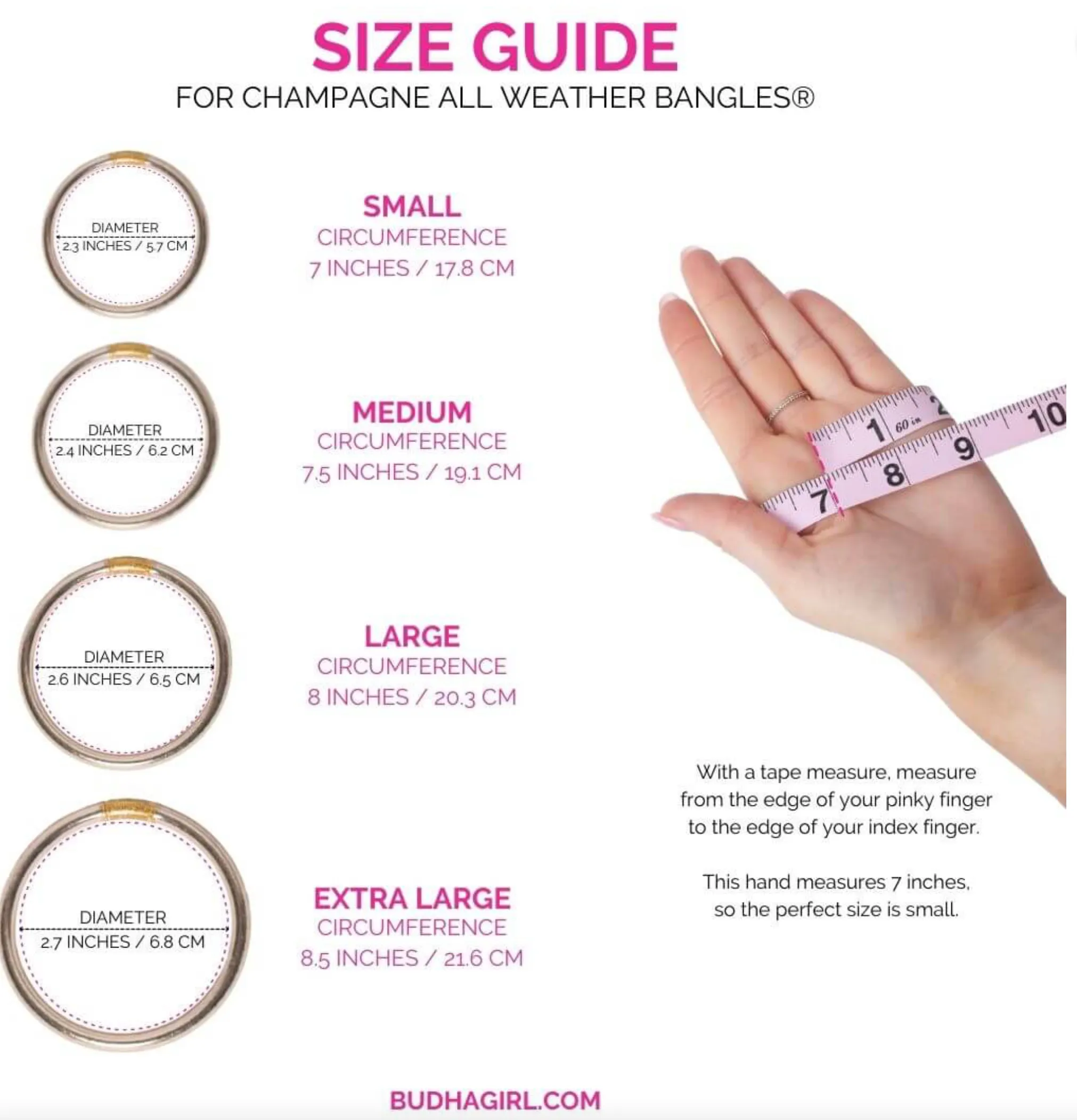 Budha Girl All Weather Bangles- Champagne