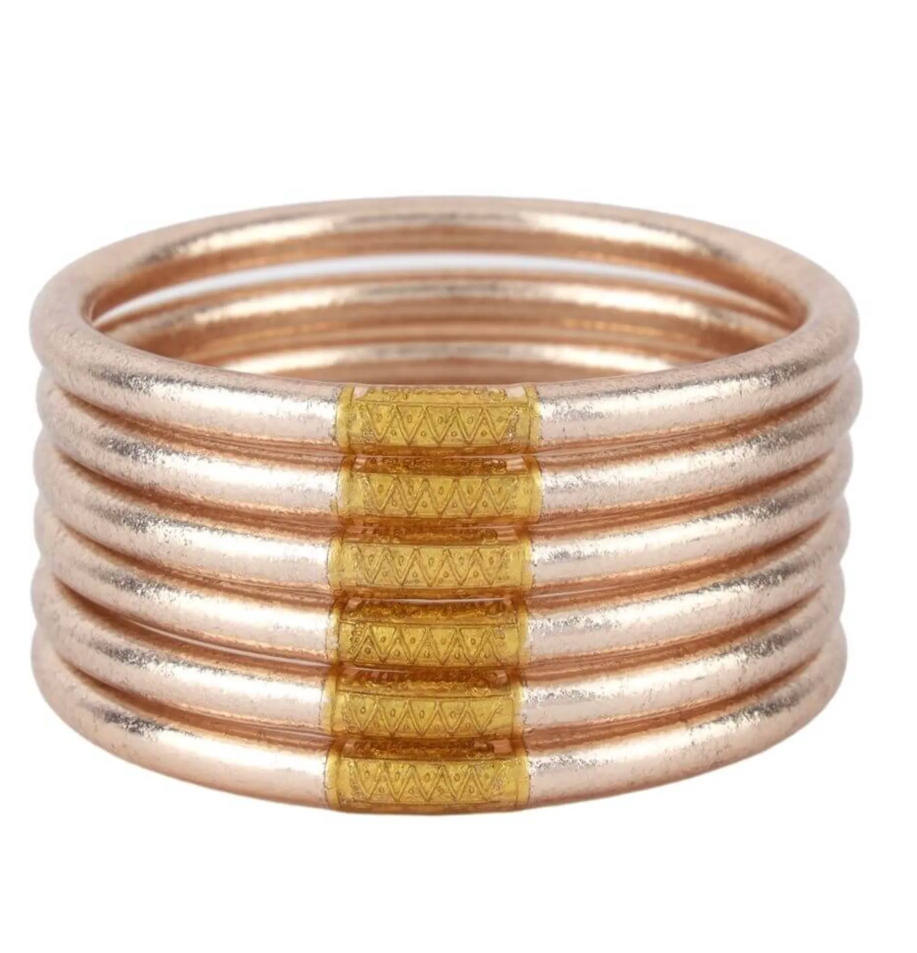 Budha Girl All Weather Bangles- Champagne