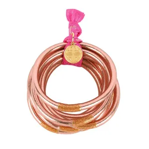 BuDhaGirl Rose Gold All Weather Bangles® (AWB®) - Serenity Prayer