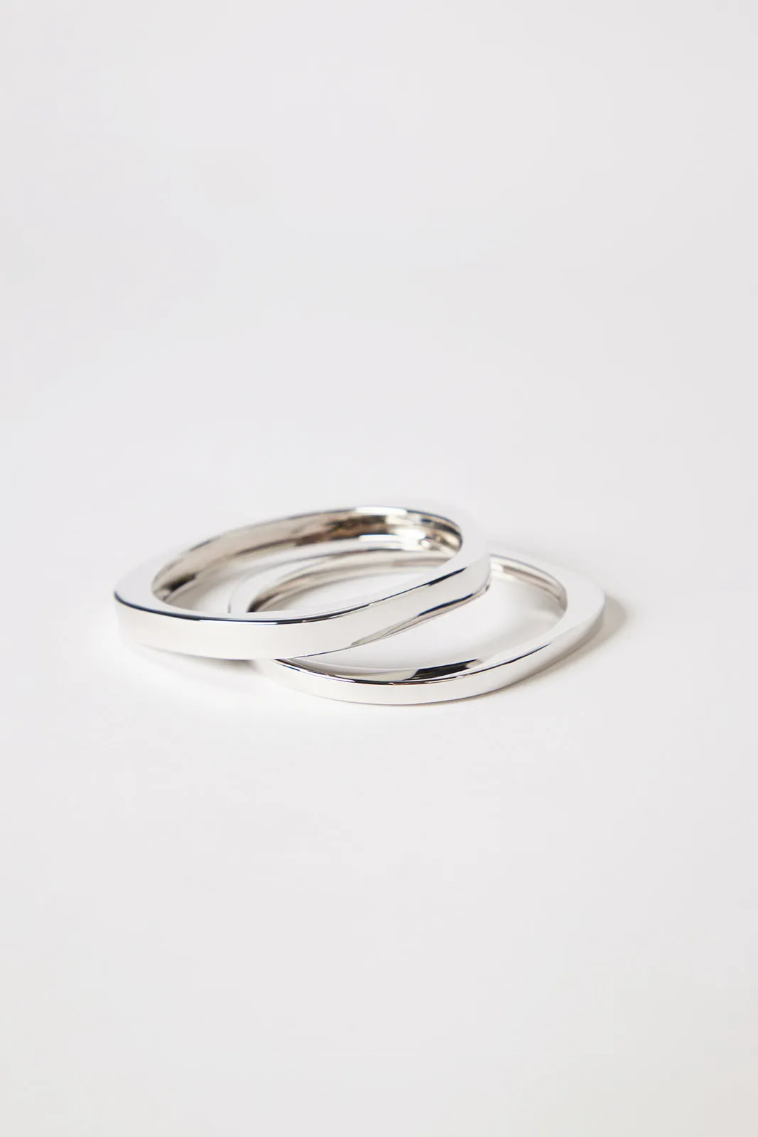 Chroma Bangle Stack Silver