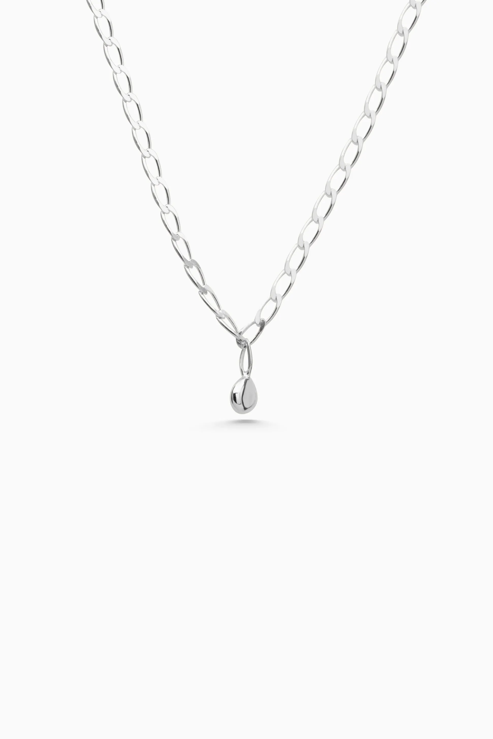 Chunky Tear Drop Chain | Silver
