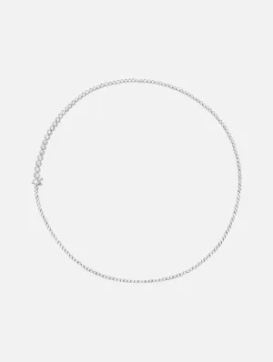 Collier de Tennis Classique Blanc