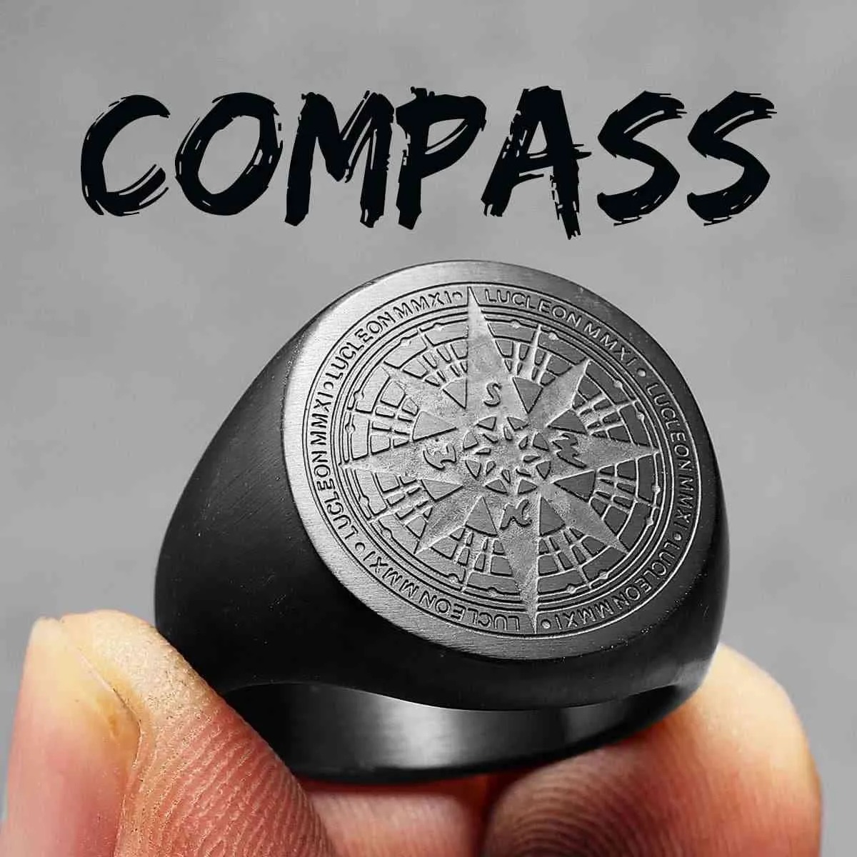 Compass Signet Rings