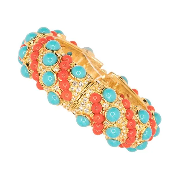 Coral And Turquoise Bracelet