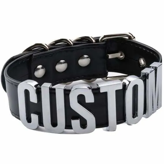 Custom Vegan Leather Choker
