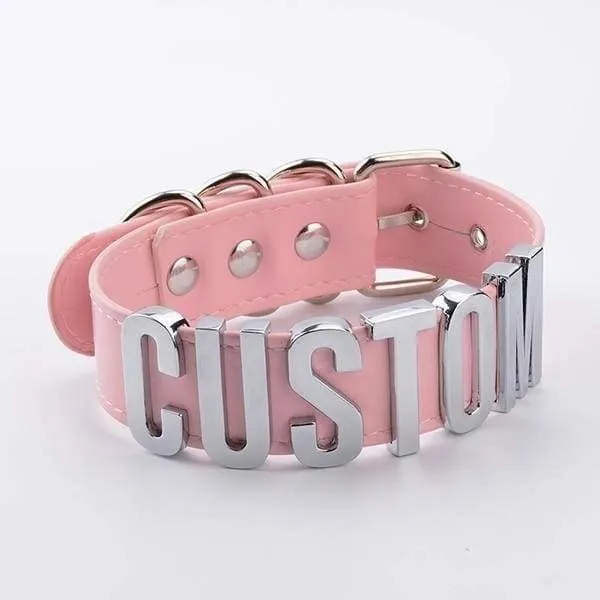 Custom Vegan Leather Choker