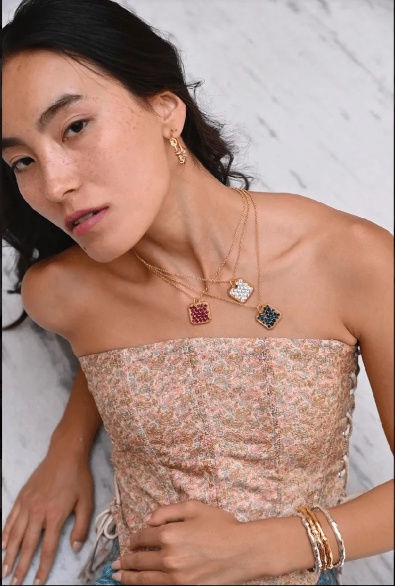 Cz Hex Pendant