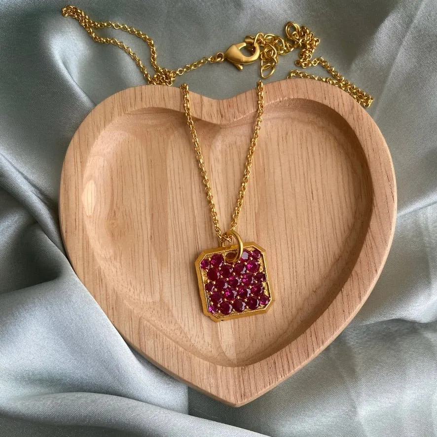 Cz Hex Pendant