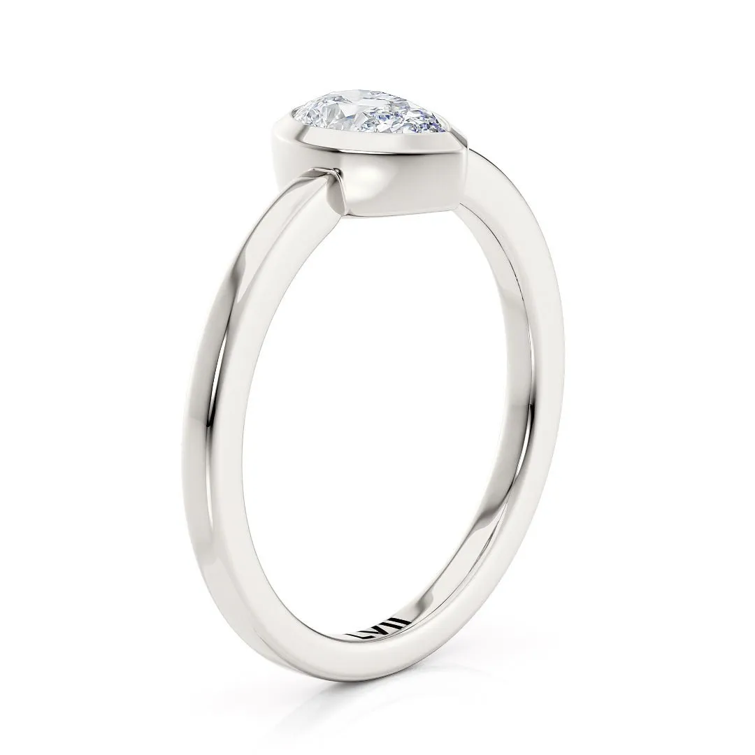 Dainty Artisan Vintage Lab Diamond Engagement Ring - The Giselle Ring