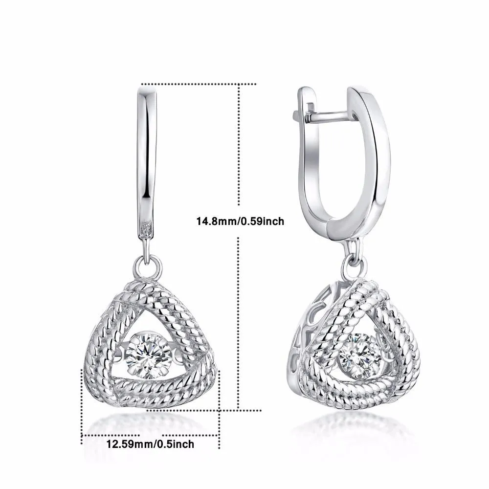 Dancing Natural Topaz Stylish Wedding Women Earrings