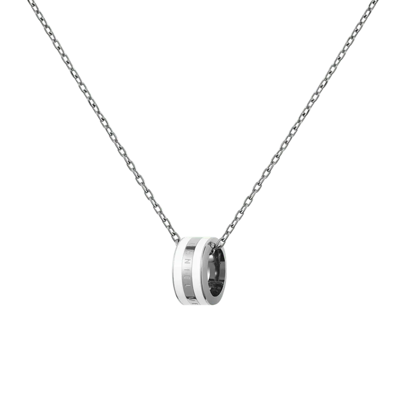 Daniel Wellington Emalie Necklace Silver White