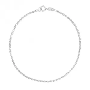 Diamond Cut Chain 9ct White Gold Bracelet GB524