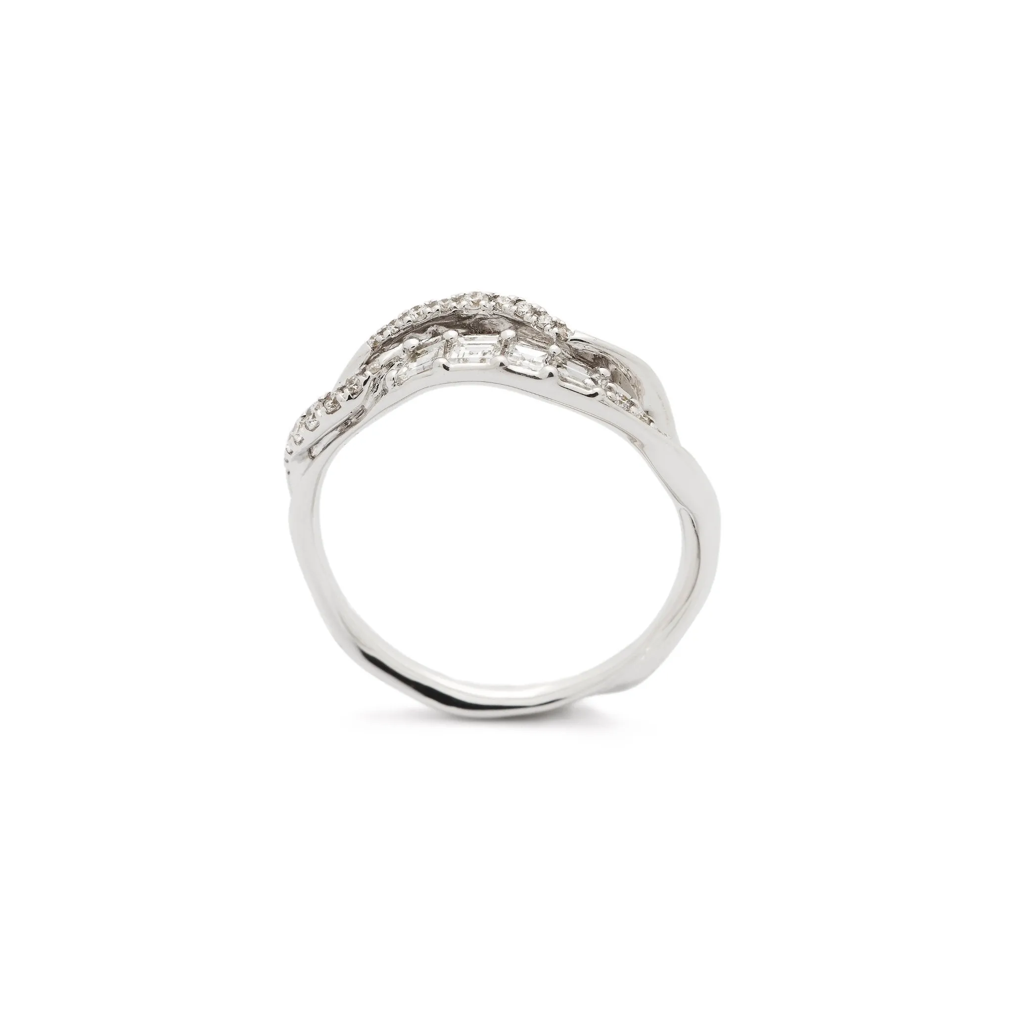 Diamond Inhale Stackable Ring