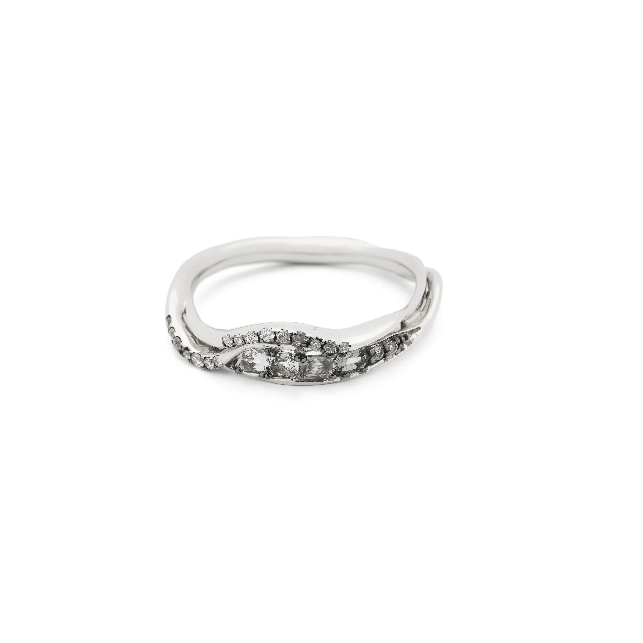 Diamond Inhale Stackable Ring