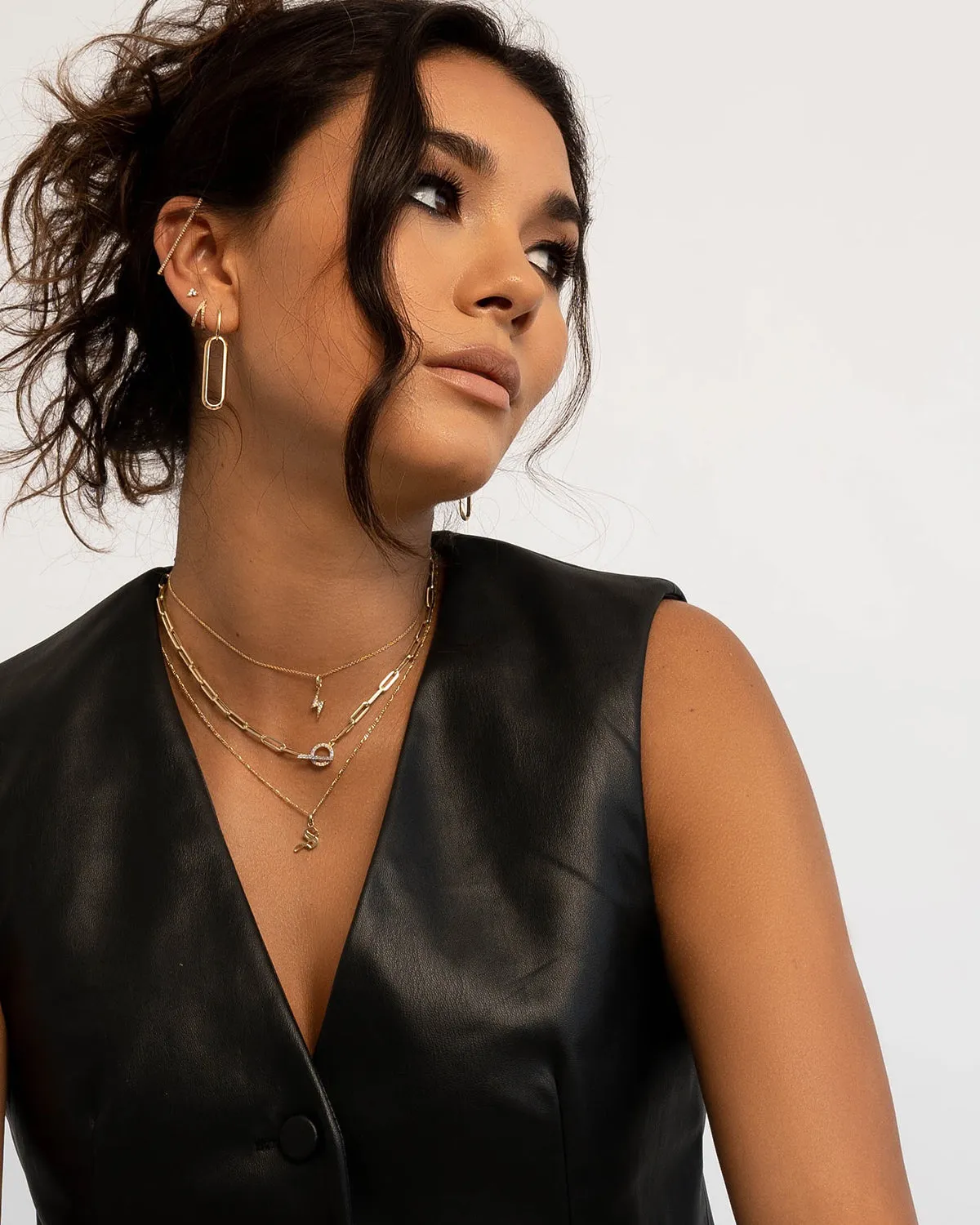 Diamond Lightning Bolt Necklace