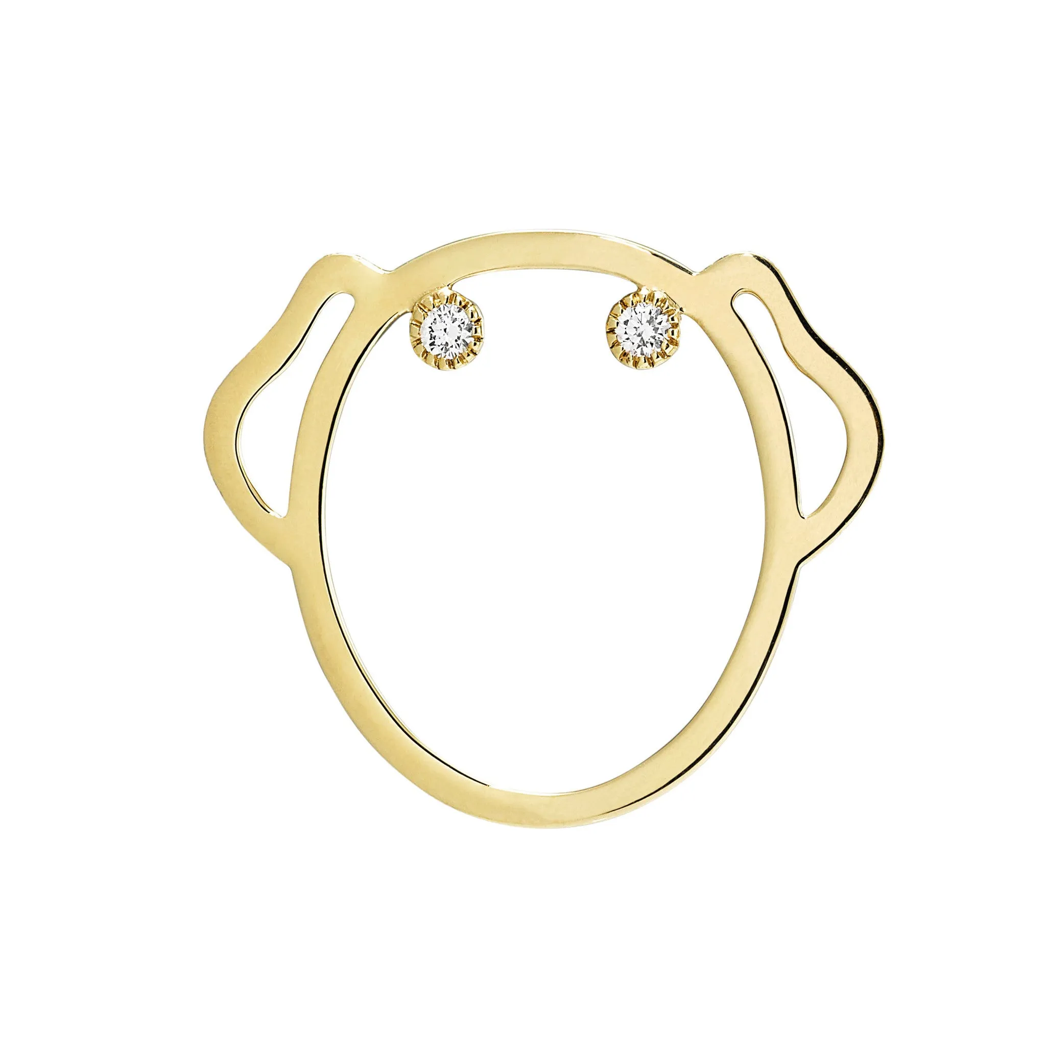 Diamond Puppy Ring