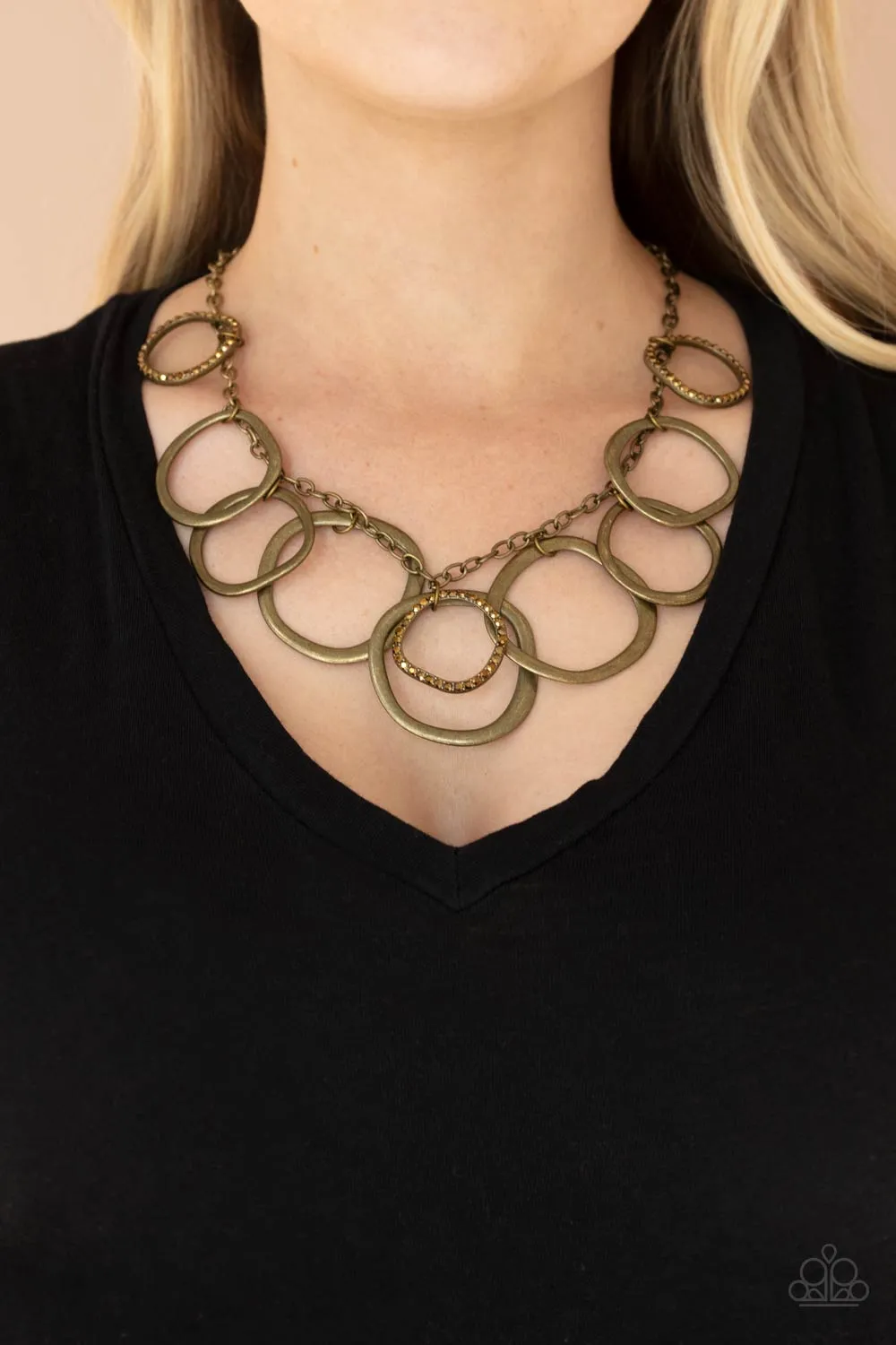Dizzy With Desire - Brass Necklace
