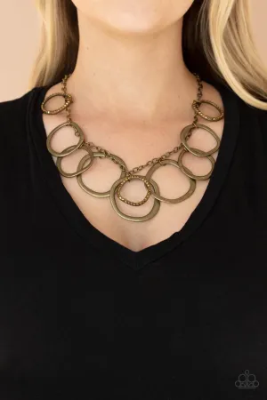 Dizzy With Desire - Brass Necklace