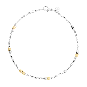 DoDo silver/yellow gold granelli bracelet