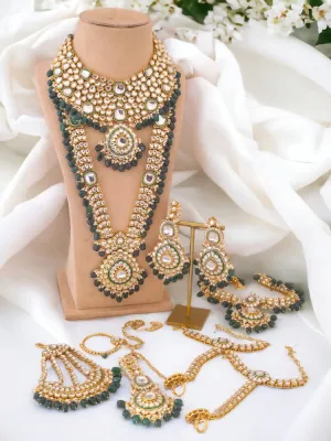 Emerald Aishwarya Bridal Jewellery Set