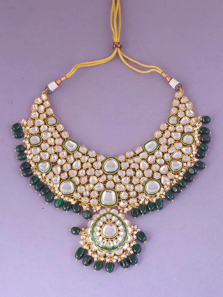 Emerald Aishwarya Bridal Jewellery Set