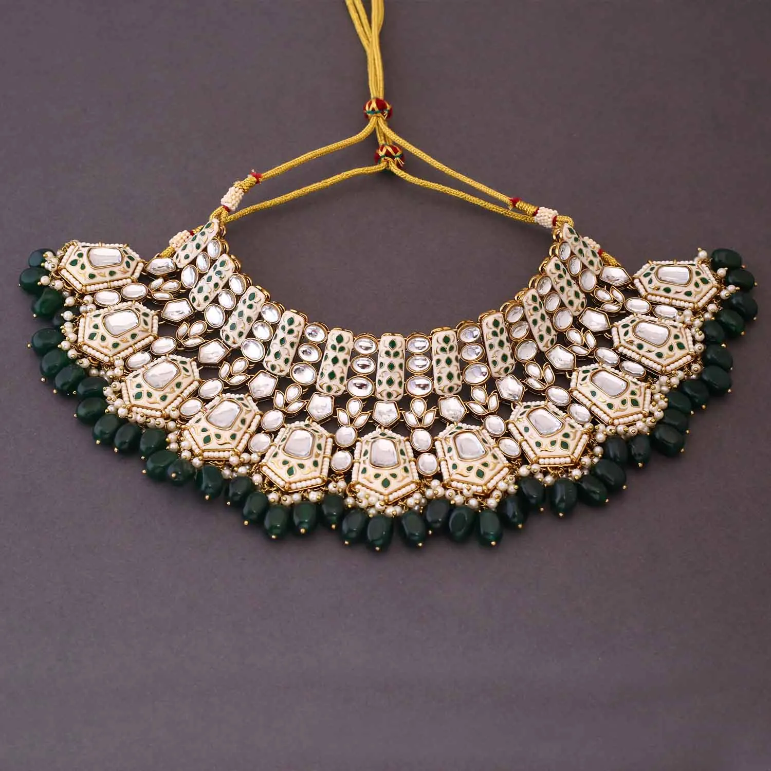 Emerald Gaurika Bridal Jewellery Set