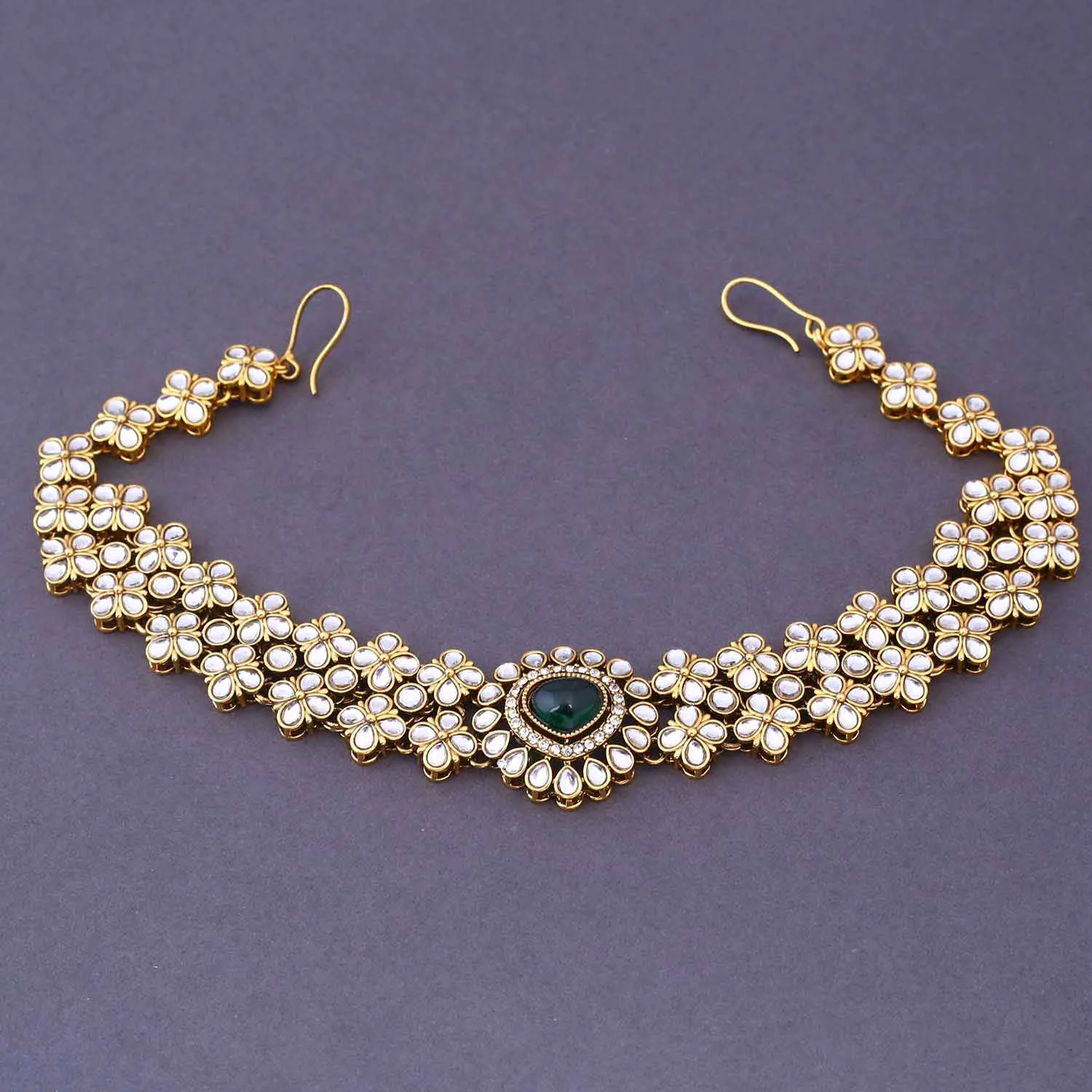 Emerald Madhura Semi-Bridal Jewellery Set