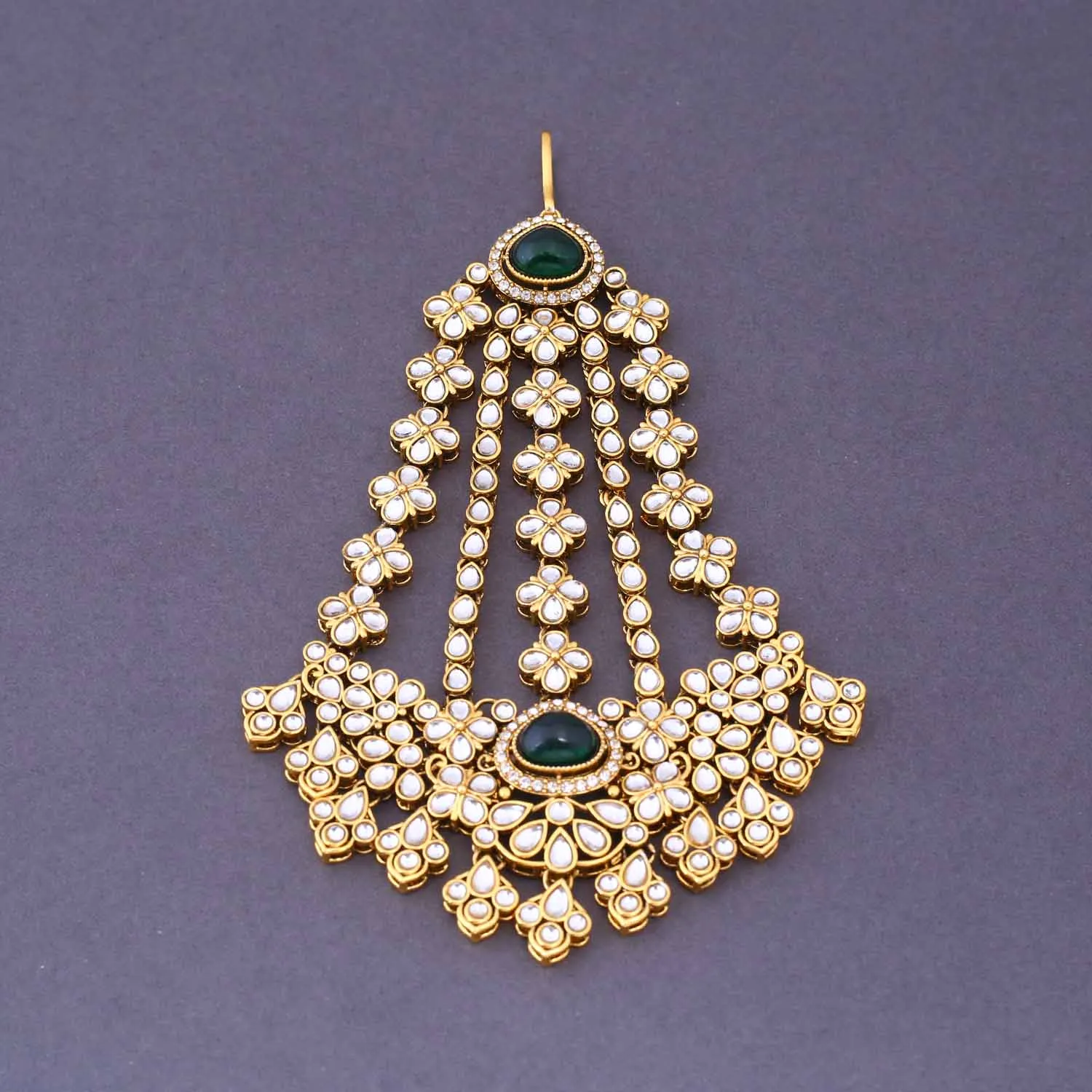 Emerald Madhura Semi-Bridal Jewellery Set