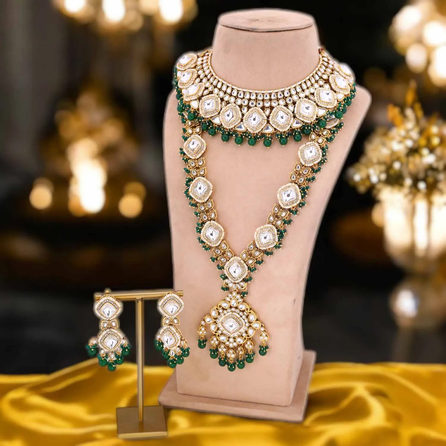 Emerald Nadiya Bridal Jewellery Set