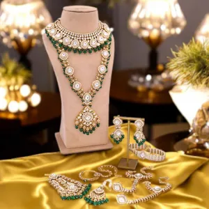 Emerald Nadiya Bridal Jewellery Set