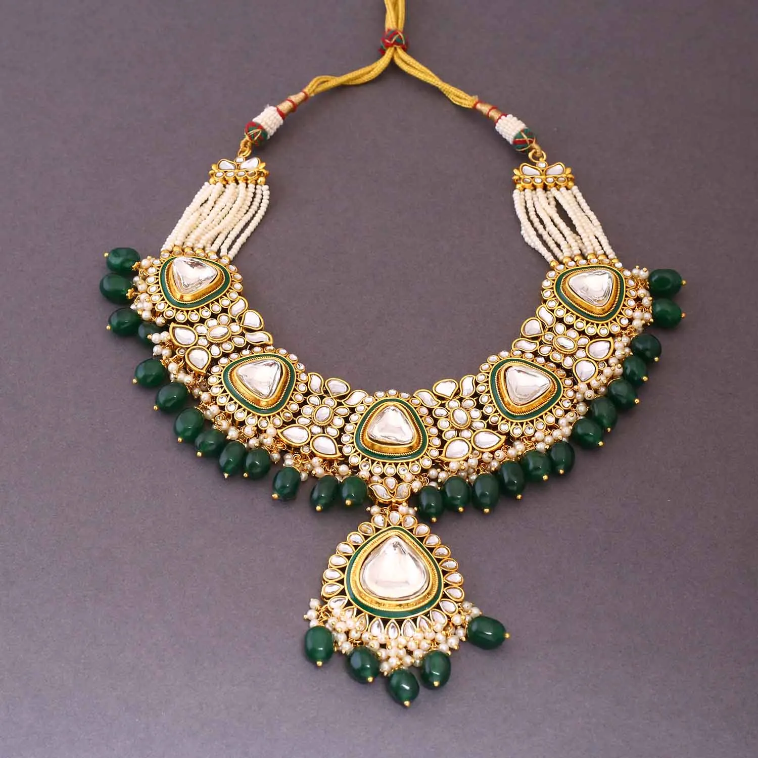 Emerald Narmida Bridal Jewellery Set