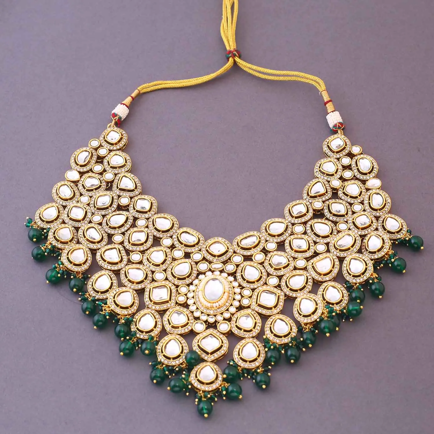 Emerald SamarthI Bridal Jewellery Set