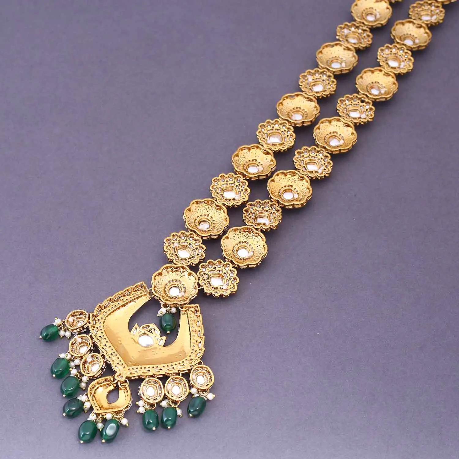 Emerald Sarthi Bridal Jewellery Set