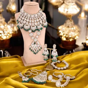 Emerald Sarthi Bridal Jewellery Set
