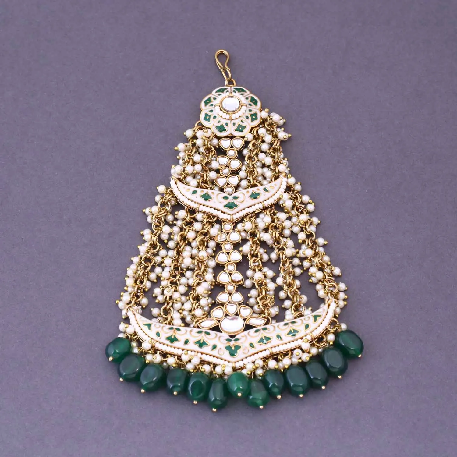 Emerald Sarthi Bridal Jewellery Set