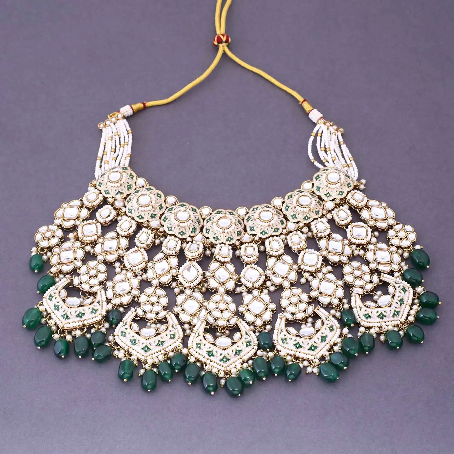 Emerald Sarthi Bridal Jewellery Set
