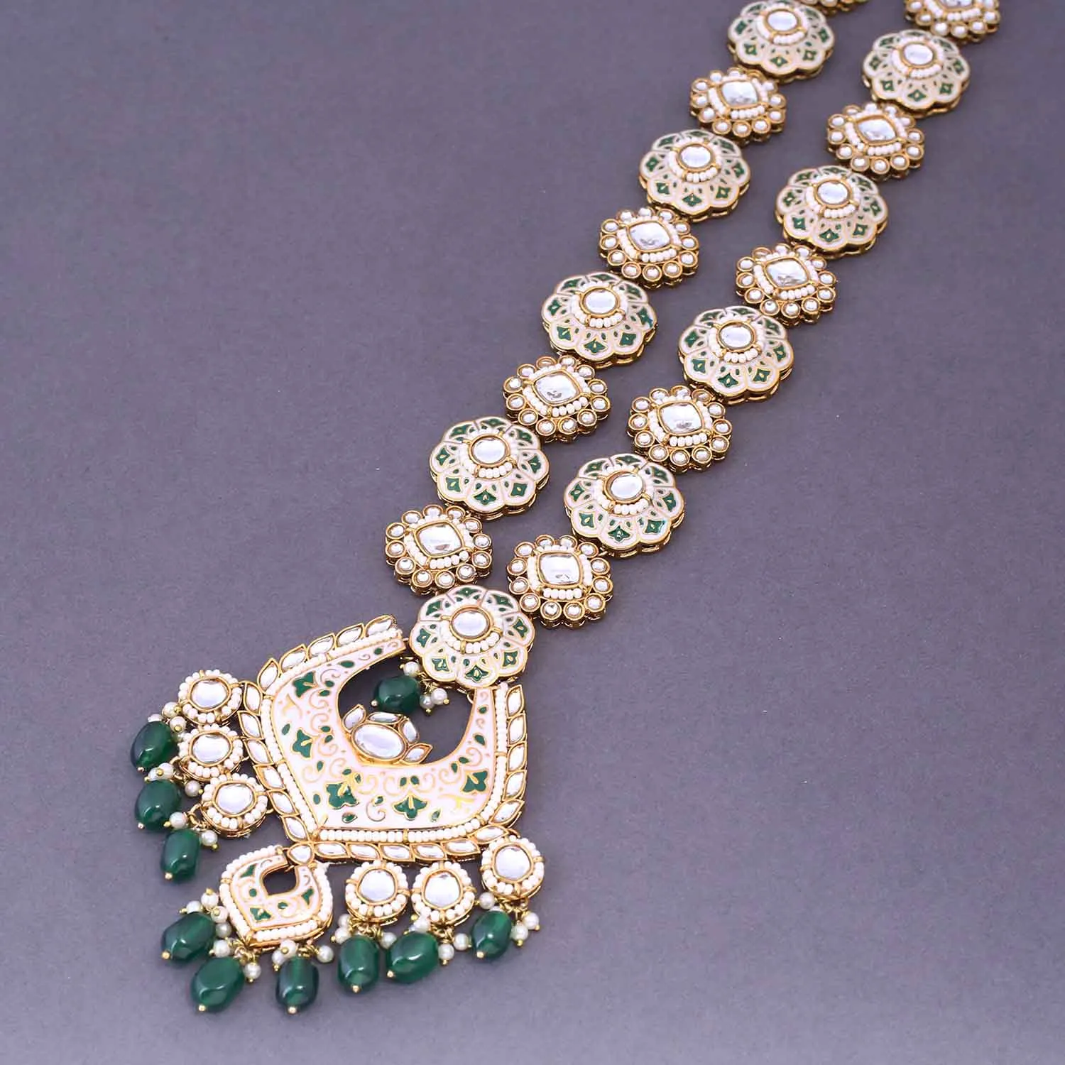 Emerald Sarthi Bridal Jewellery Set