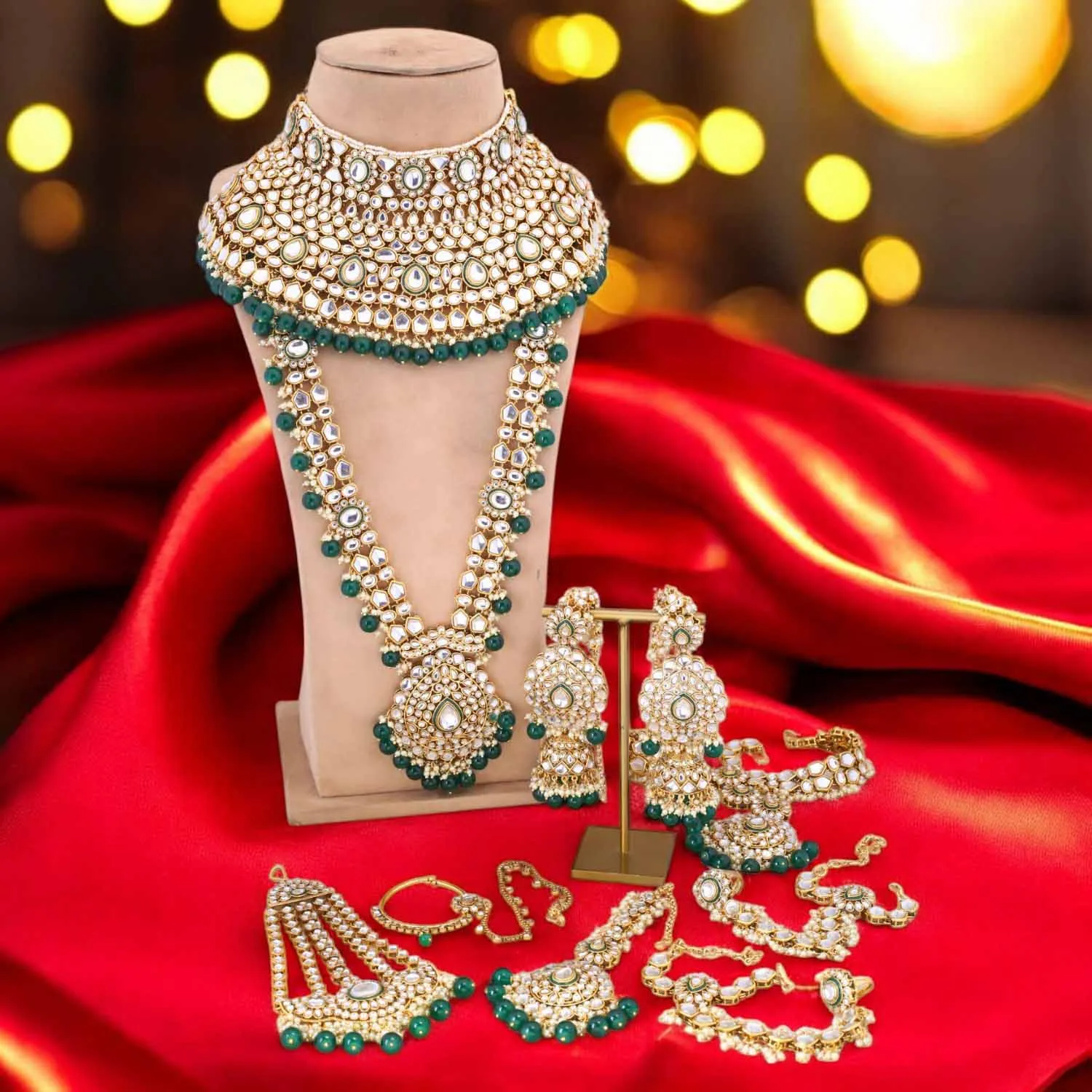 Emerald Seetani Bridal Jewellery Set