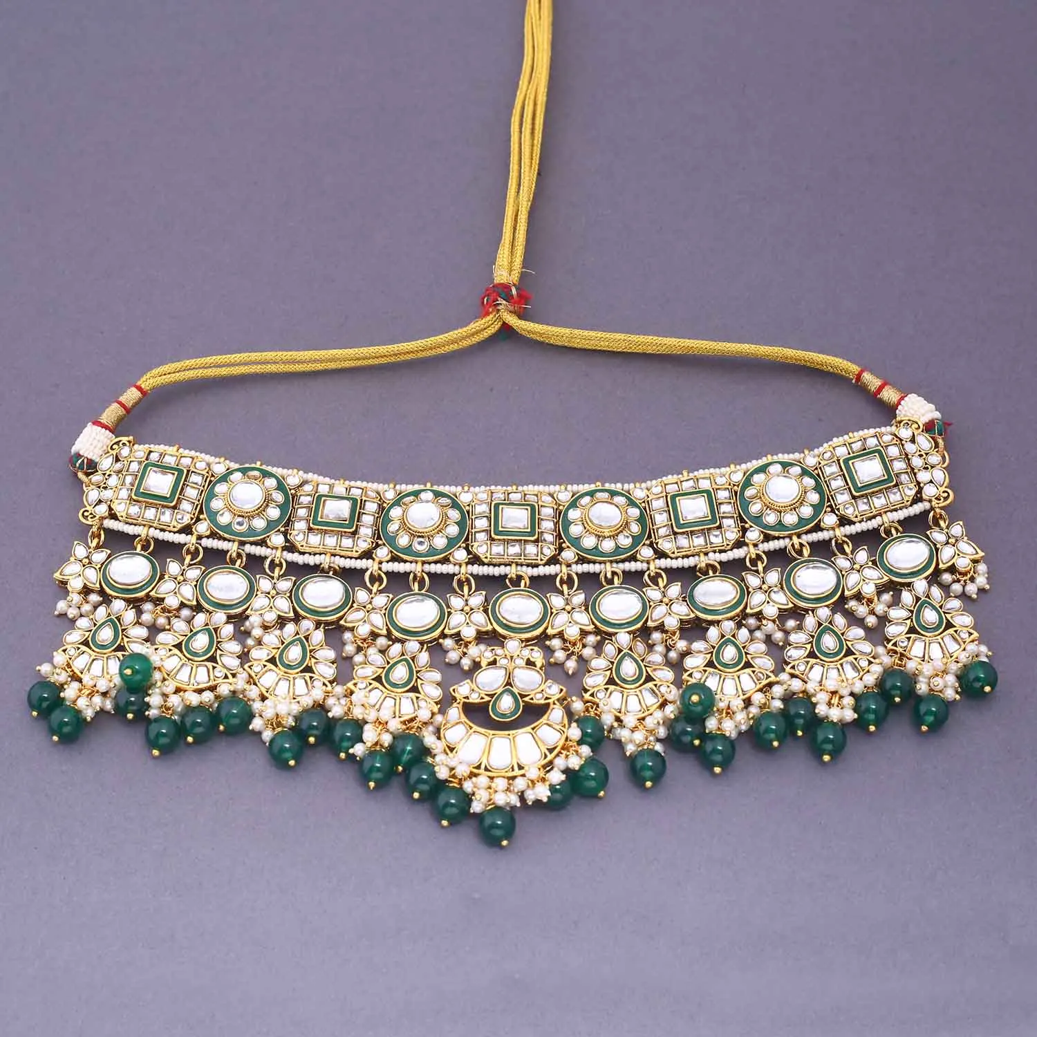 Emerald Sharanya Bridal Jewellery Set