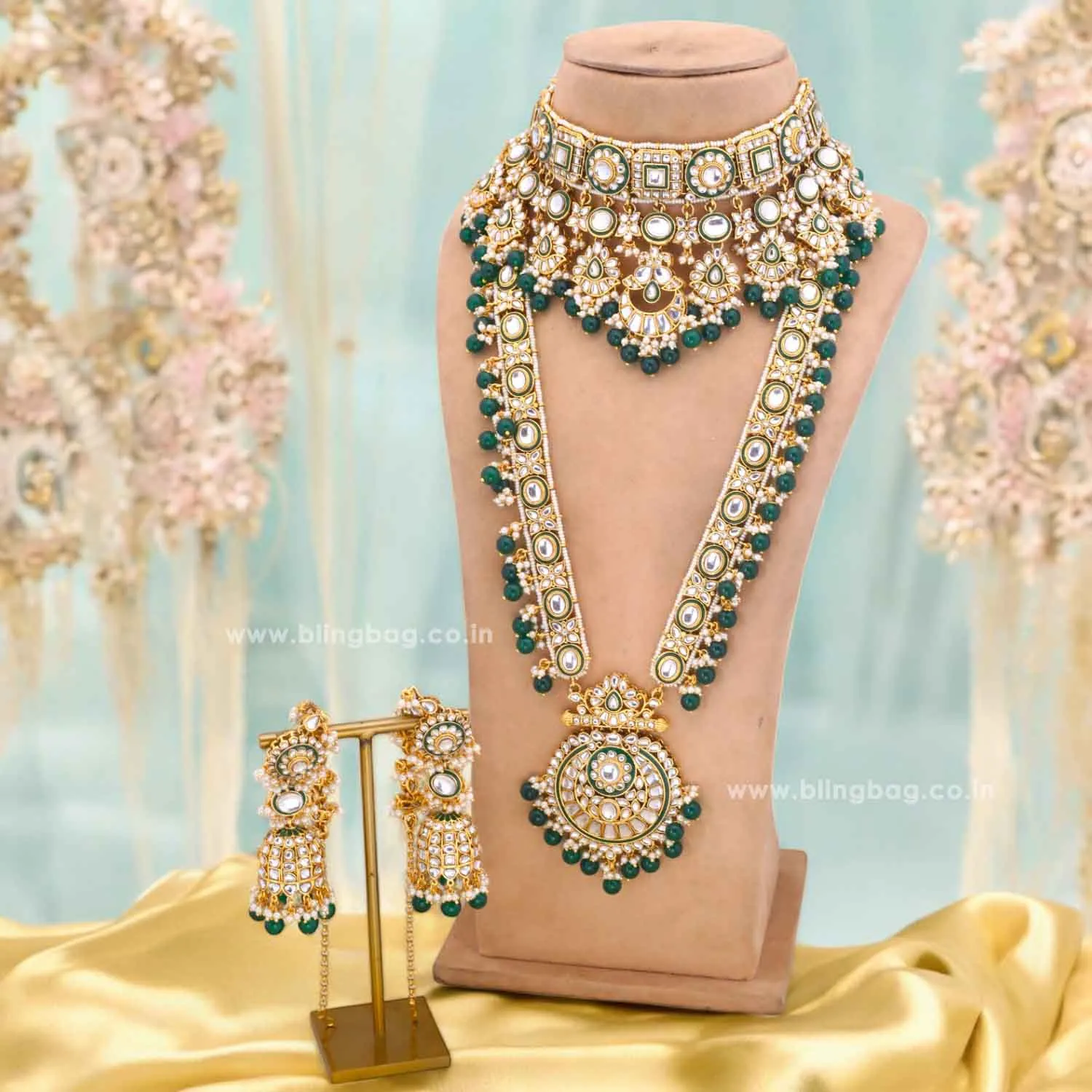 Emerald Sharanya Bridal Jewellery Set