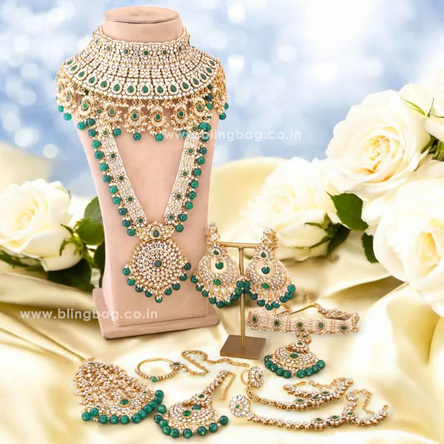 Emerald Soundarya Bridal Jewellery Set