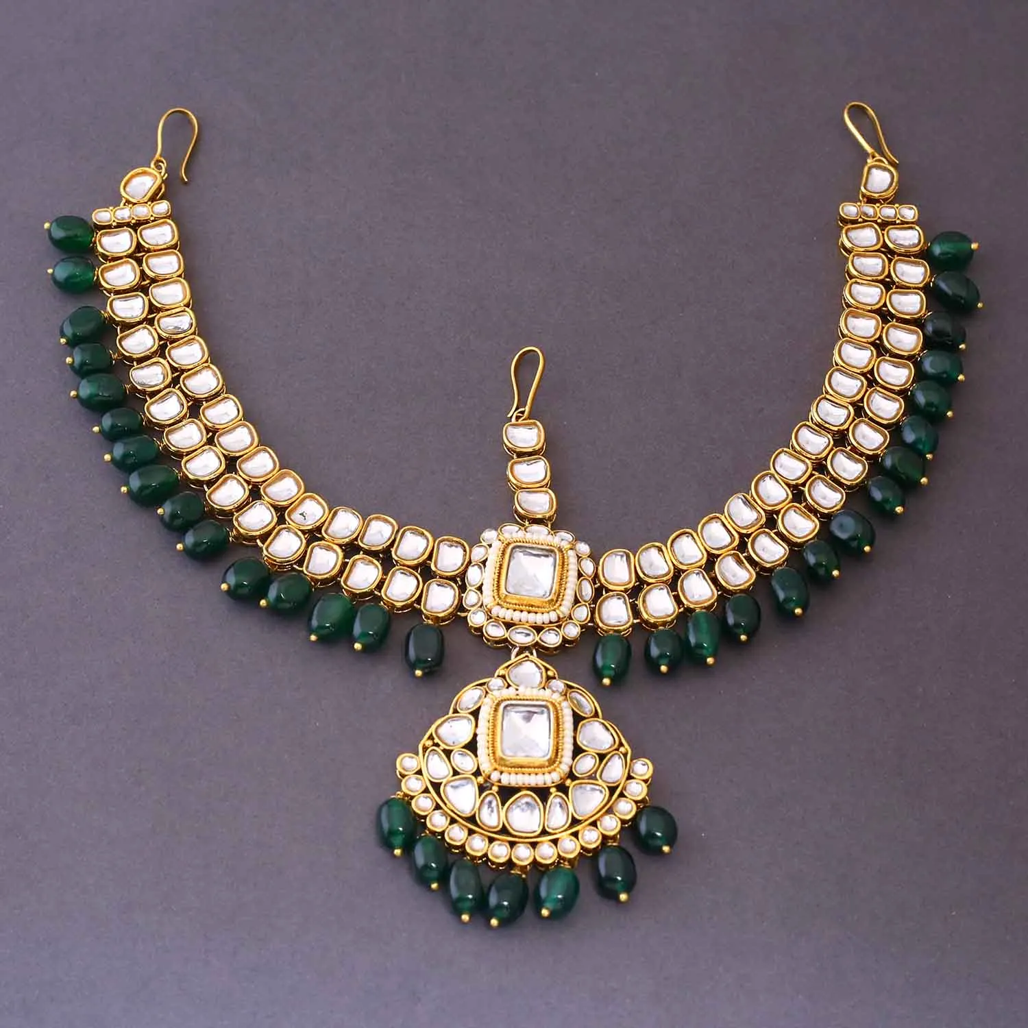Emerald Vishalakshi Bridal Jewellery Set