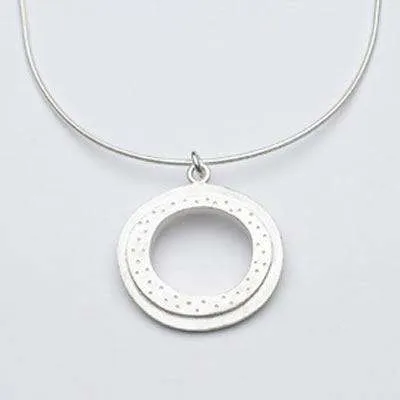 Emily Rosenfeld Sterling Silver Open Circle Necklace